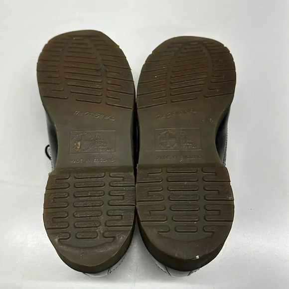 Doc Martens Oxfords Shoes Lace Up Vintage Made England Leather Black UK 9 US 10 - Picture 9 of 13